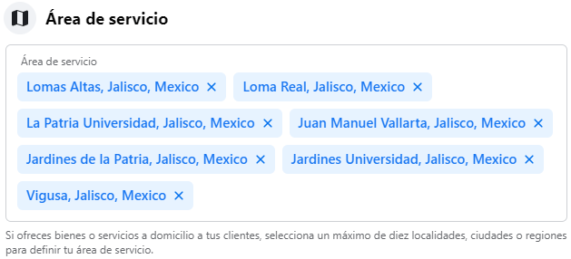 Áreas de servicio de tu restaurante