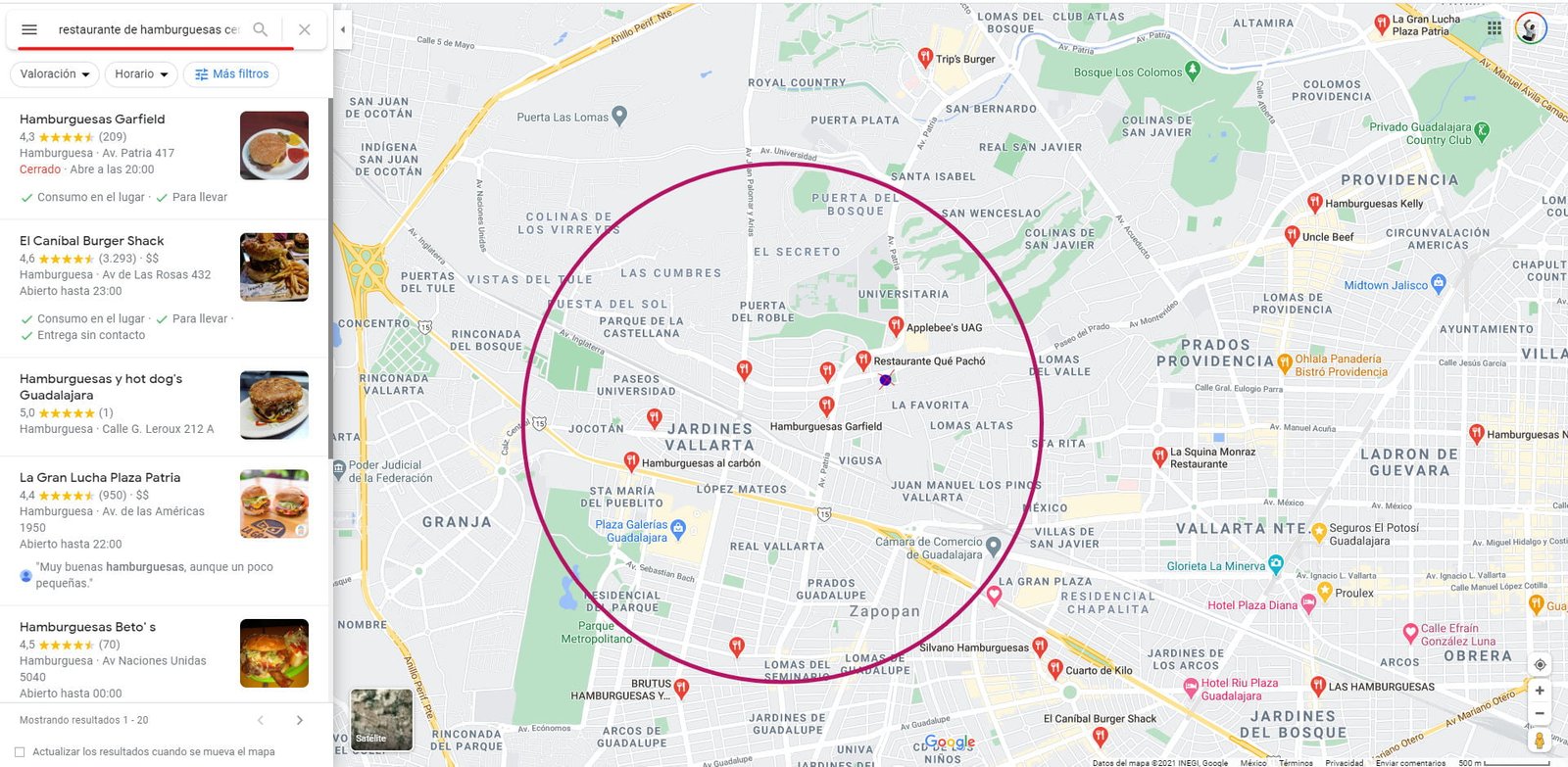 Asignar categorías para tu restaurante