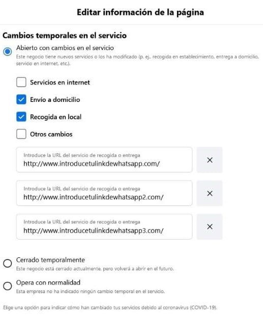 Cambios temporales en tu restaurante